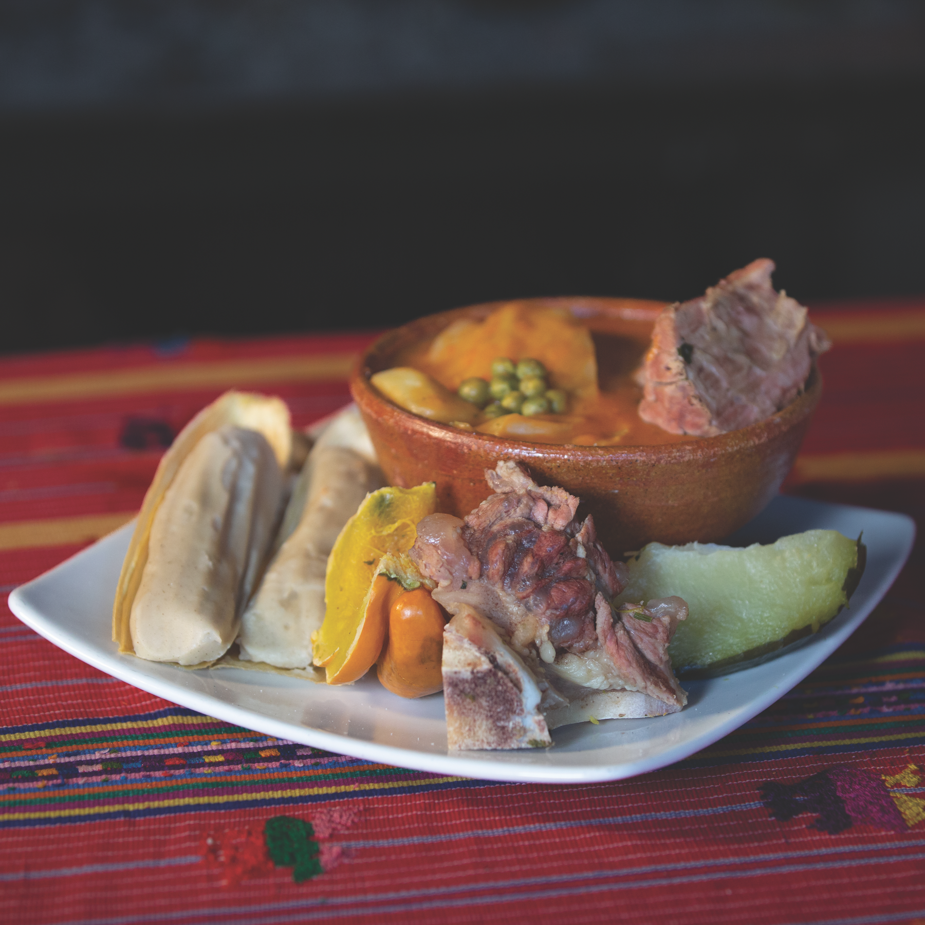 El Quichom es un plato que hace alusión a comida de chile ancho